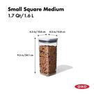 small-square-medium-1-7-qt-gg-pop-oxo - OXO POP Container Small Square Medium 1.6L
