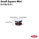 small-square-mini-0-4-qt-gg-pop-oxo - OXO POP Container Small Square Mini 0.4L