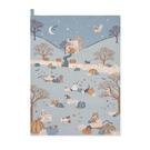 sophie-allport-paws-pumpkins-scene-tea-towel - Sophie Allport Paws & Pumpkins Scene Tea Towel