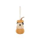 sophie-allport-pumpkin-dog-felt-decoration - Sophie Allport Percy Pumpkin Dog Felt Bauble