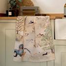 sophie-allport-tails-trails-scene-tea-towel - Sophie Allport Tails & Trails Scene Tea Towel