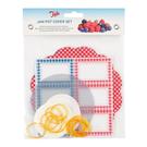 tala-gingham-jam-pot-cover-set  - Tala Gingham Jam Pot Cover Set 