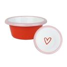 talking-tables-bon-amour-enamel-dip-bowl-heart-8cm - Talking Tables Bon Amour Enamel Dip Bowl Heart 8cm