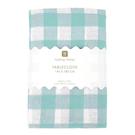 talking-tables-bon-apetit-gingham-fabric-tablecloth-mint - Talking Tables Bon Appetit Mint Green & White Fabric Gingham Tablecloth