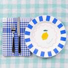 talking-tables-bon-appetit-blue-white-gingham-teatowel-napkin - Talking Tables Bon Appetit Blue & White Gingham Tea Towels-Napkins