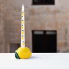 talking-tables-bon-appetit-ceramic-candle-holder-lemon - Talking Tables Bon Appetit Lemon Ceramic Candle Holder 6cm