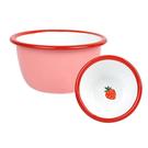 talking-tables-bon-appetit-enamel-bowl-strawberry-10cm - Talking Tables Bon Appetit Strawberry Enamel Bowl 10cm