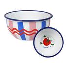 talking-tables-bon-appetit-enamel-bowl-stripe-16cm - Talking Tables Bon Appetit Stripe Enamel Bowl 16cm