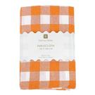 talking-tables-bon-appetit-orange-fabric-gingham-tablecloth - Talking Tables Bon Appetit Orange Fabric Gingham Tablecloth