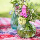 talking-tables-green-round-glass-bud-vase-8cm - Talking Tables Green Round Glass Bud Vase 8cm