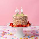talking-tables-luxe-milestone-birthday-candle-white-gold-21 - Talking Tables Luxe Milestone Birthday Candle White & Gold Number 21