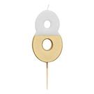 talking-tables-white-gold-birthday-number-8 - Talking Tables White & Gold Birthday Number Candle 8
