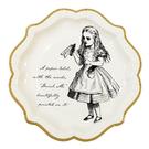 truly-alice-medium-plate-pk-12 - Truly Alice Mad Hatter Paper Party Plates 12 pk
