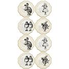 truly-alice-medium-plate-pk-12 - Truly Alice Mad Hatter Paper Party Plates 12 pk