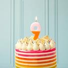 tt-orange-9-we-heart-bdays-candle-number - TT Orange & Light Pink Number 9 Birthday Candle