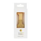 tt-we-heart-birthdays-gold-glitter-number-1-candle - TT We Heart Birthdays Gold Glitter Number 1 Candle