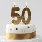 tt-we-heart-birthdays-gold-glitter-number-5-candle - TT We Heart Birthdays Gold Glitter Number 5 Candle