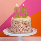 tt-we-heart-birthdays-gold-glitter-number-5-candle - TT We Heart Birthdays Gold Glitter Number 5 Candle