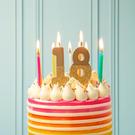 tt-we-heart-birthdays-gold-glitter-number-8-candle - TT We Heart Birthdays Gold Glitter Number 8 Candle