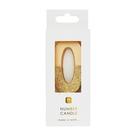 tt-we-heart-birthdays-gold-glitter-number-0-candle - TT We Heart Birthdays Gold Glitter Number 0 Candle