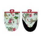 ulster-weavers-christmas-cats-seafoam-microwave-mitts - Ulster Weavers Christmas Cats Seafoam Microwave Mitts
