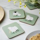 ulster-weavers-woolly-sheep-coaster-4pck - Ulster Weavers Woolly Sheep Coasters Pack of 4