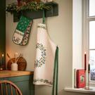 ulster-weaves-christmas-robins-green-cotton-apron - Ulster Weavers Christmas Robins Green Cotton Apron