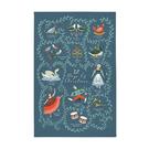 uw-12-days-xmas-tea-towel - Ulster Weaver 12 Days Of Christmas Cotton Tea Towel