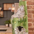 uw-pvc-apron-woolly-sheep - Ulster Weavers PVC Woolly Sheep Green Apron 