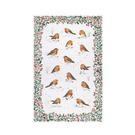 uw-robins-and-berry-white-tea-towel - Ulster Weaver Recycled Cotton Robins & Berry Tea Towel