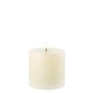 uyuni-led-candle-10-1x10-1cm-ivory-smooth - Uyuni Lighting Led Pillar Candle Ivory Smooth 10.1x10cm