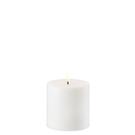 uyuni-led-candle-10-1x10cm-nordic-white-smooth - Uyuni Lighting Led Pillar Candle Nordic White Smooth 10.1x10cm
