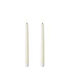 led-taper-candle-ivory-smooth - Uyuni Lighting Taper Candle Ivory Smooth Set of 2