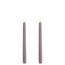 uyuni-led-taper-candle-light-lavender-smooth - Uyuni Lighting Taper Candle Light Lavender Smooth Set of 2