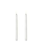 uyuni-led-taper-candle-nordic-white-smooth - Uyuni Lighting Taper Candle Nordic White Smooth Set of 2