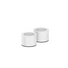 uyuni-matte-white-light-candle-holder-taper-pack-of-2 - Uyuni Lighting Light Candleholder Taper Matte White Pack of 2
