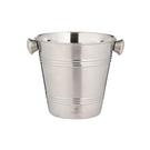 viners-barware-1l-silver-single-wall-ice-bucket - Viners Barware 1L Silver Single Wall Ice Bucket