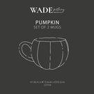 wade-pottery-orange-pumpkin-mugs-set-of-2 - Wade Pottery Orange Pumpkin Mugs Set of 2