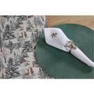 walton-co-circular-ribbed-placemat-eucalyptus - Walton & Co Circular Ribbed Placemat Eucalyptus