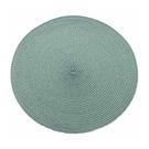 walton-co-circular-ribbed-placemat-eucalyptus - Walton & Co Circular Ribbed Placemat Eucalyptus
