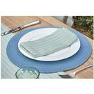 walton-co-circular-ribbed-placemat-skyblue - Walton & Co Circular Ribbed Placemat Sky Blue