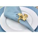 walton-co-ginko-napkin-ring-pale-gold - Walton & Co Ginko Napkin Ring Pale Gold