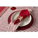 walton-co-napkin-set-4-candy-cane-stripe-red - Walton & Co Candy Cane Stripe Red Napkin Set of 4