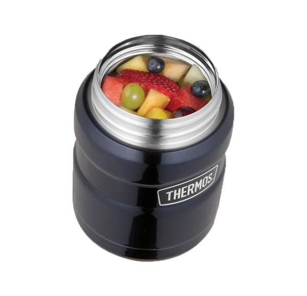 Thermos Stainless King Food Flask 0.47L Gun Metal