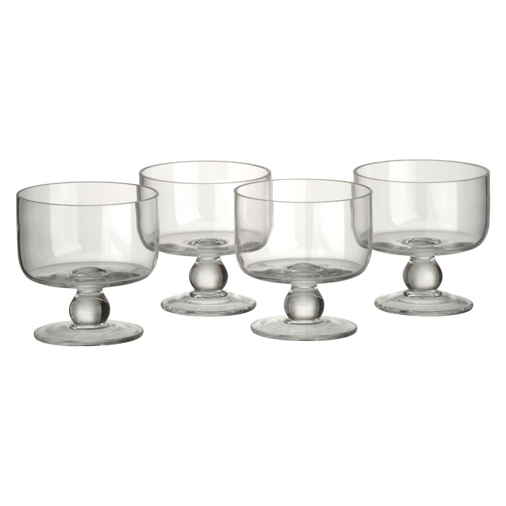 Simplicity Set of 4 Individual Glass Trifle Bowls