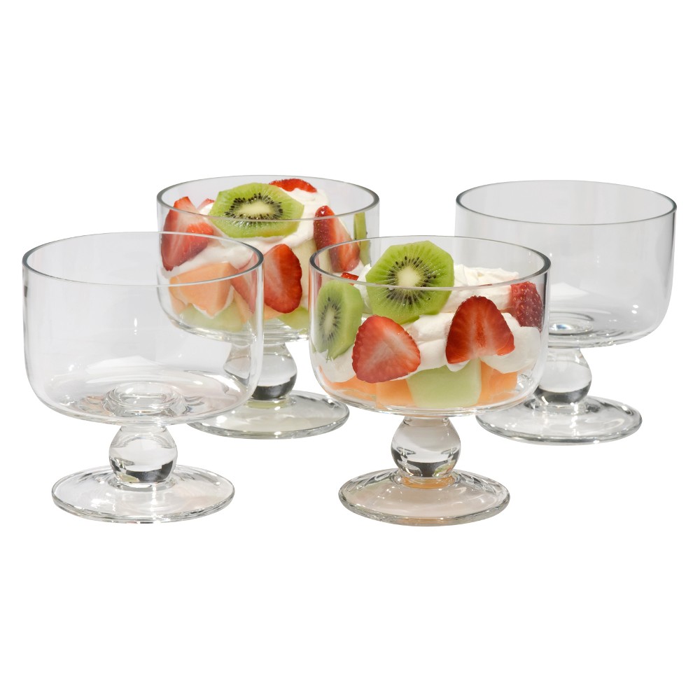 Simplicity Set of 4 Individual Glass Trifle Bowls