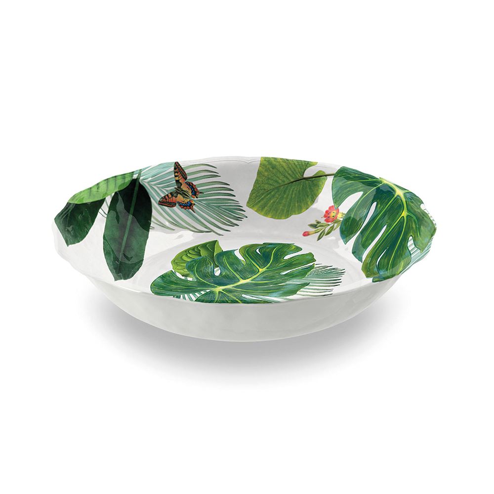 Amazon Floral Melamine Serve Bowl 35cm