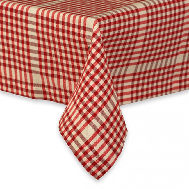Walton & Co Auberge Tablecloth Red Gingham ⌀172cm
