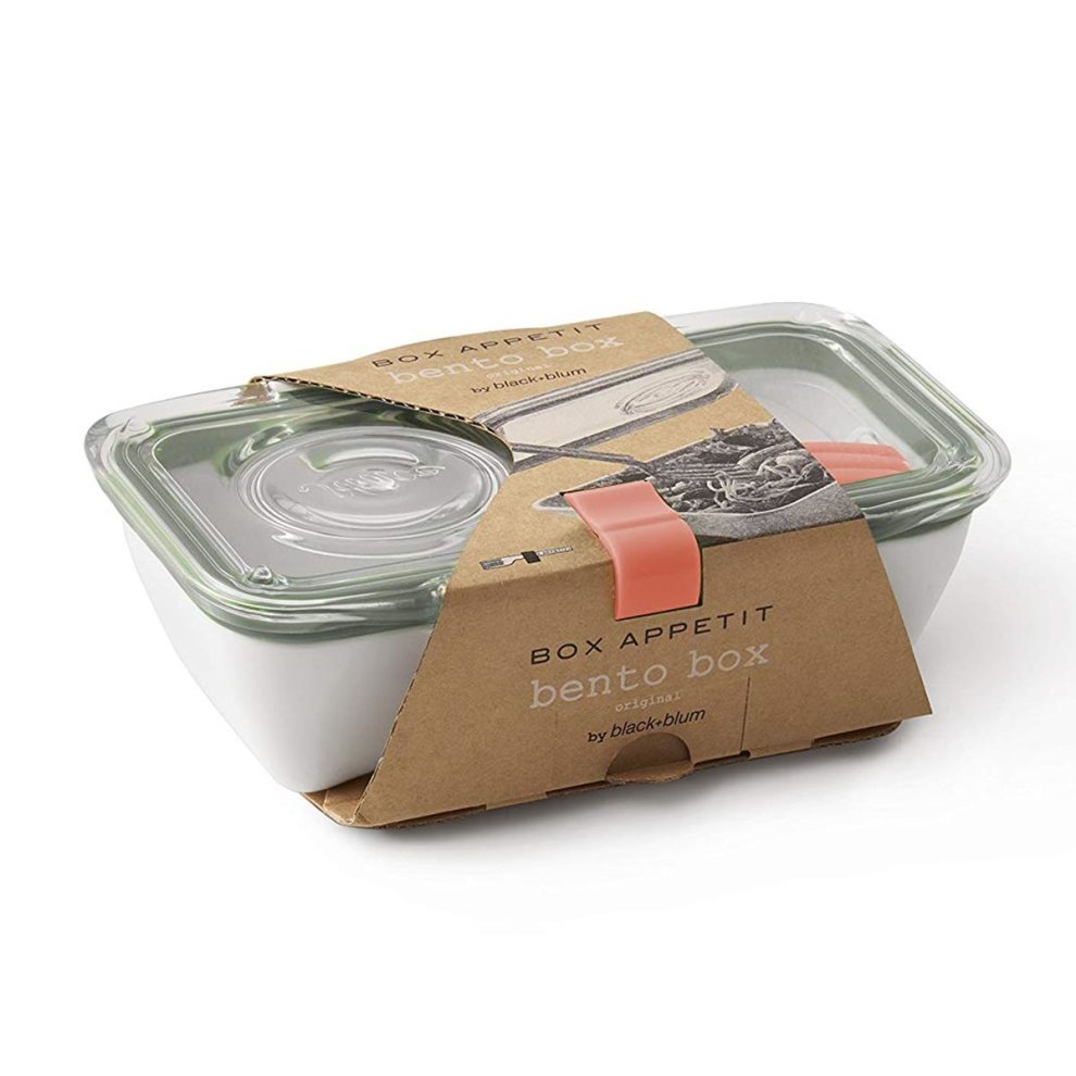 Boîte Bento Black+Blum 1000ml - Olive - Étanche, Micro-ondable - Avec Fourchette Et Pot à Sauce