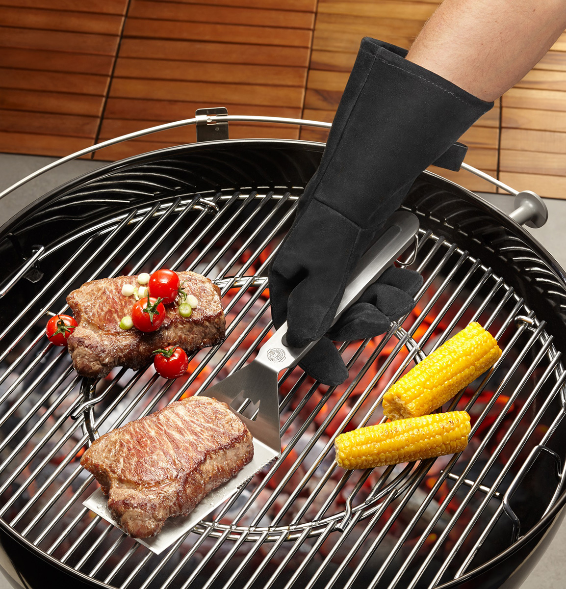 Gefu Barbecue Gloves Leather BBQ